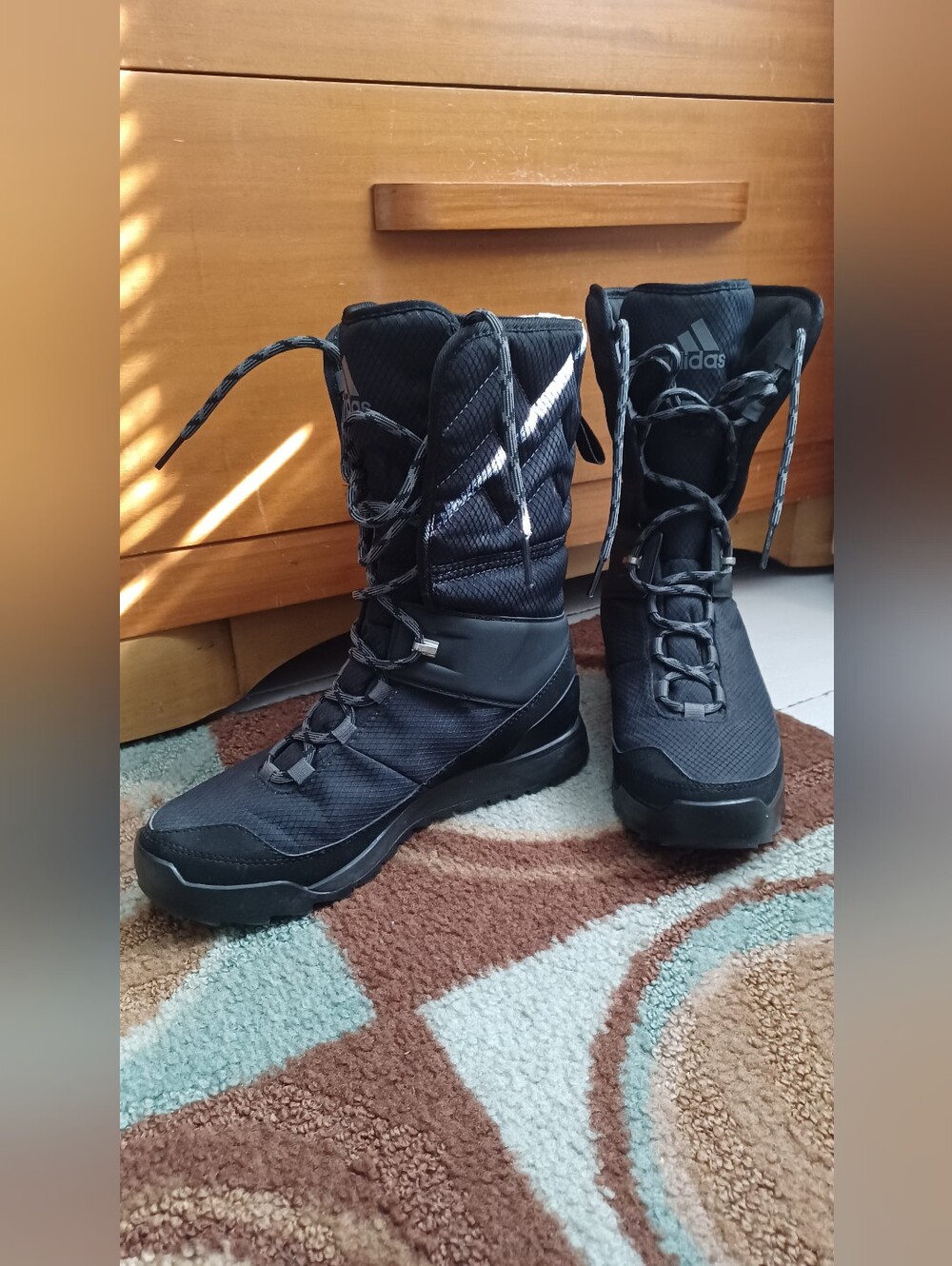 Adidas Terrex Choleah High Climaproof black all season tactical boots Womens 7